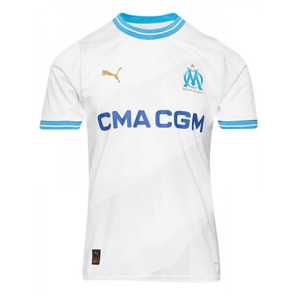 Olympique de Marseille home jersey soccer uniform men's first sportswear football kit top shirt 2023-2024